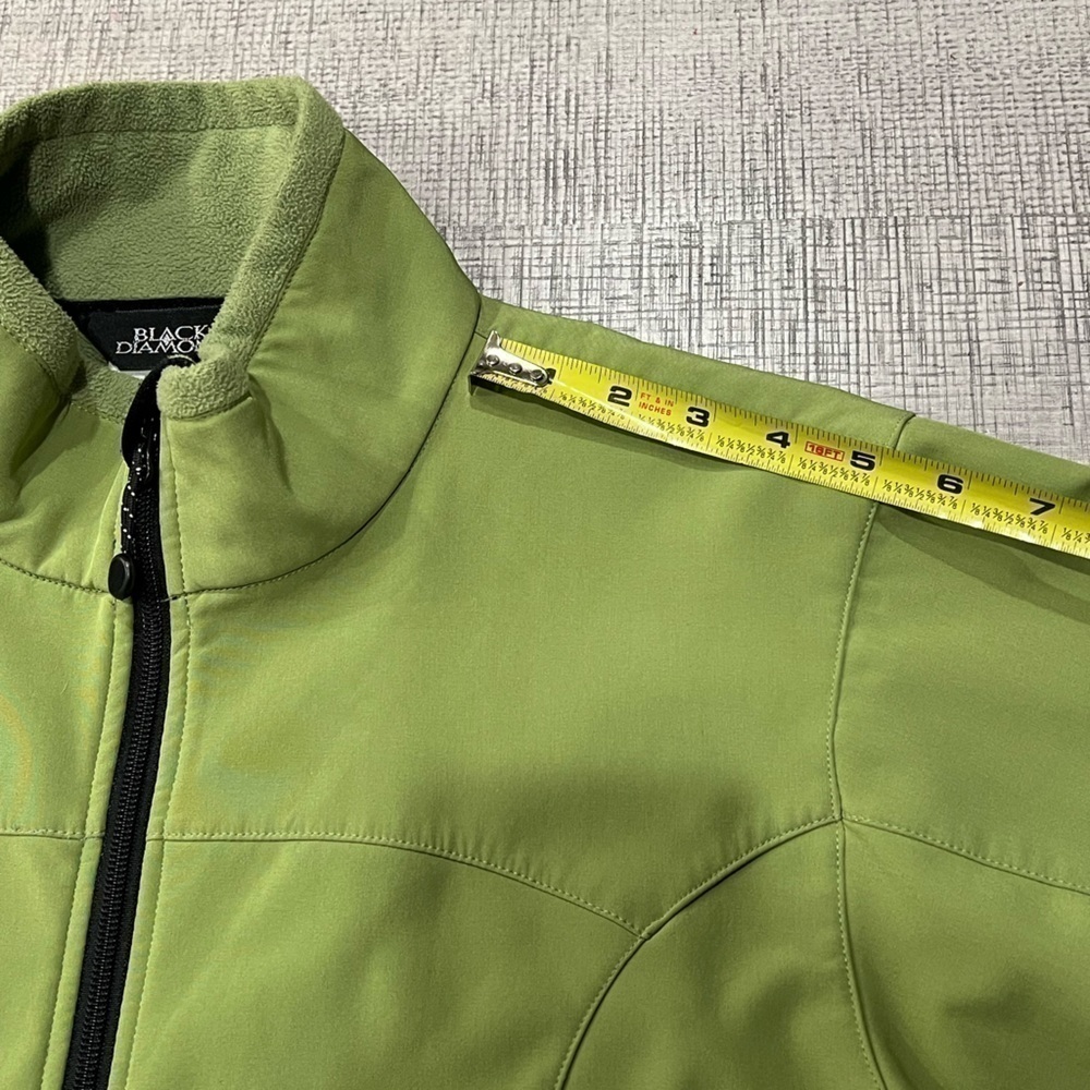 Black Diamond Green Fleece Lined Weatherproof Jacket Women's Size Large - Picture 9 of 12